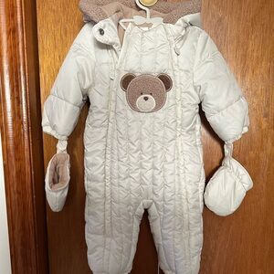 Mayoral Cream Newborn Snowsuit